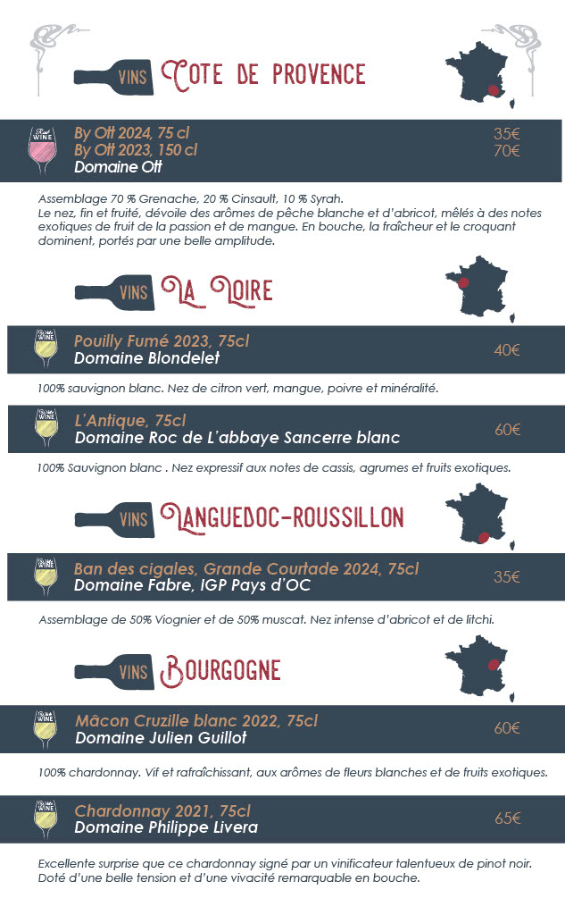 Carte des vins page 2