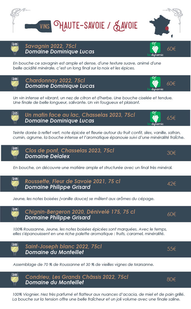 Carte des vins page 3